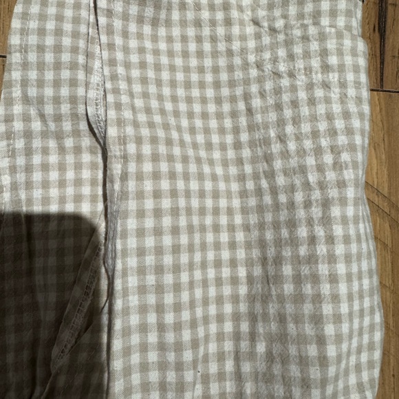 Olive Faye ribbon tan gingham side tie vest - Picture 4 of 8